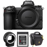 Nikon Z 6 Mirrorless Digital Camera with FTZ Mount Adapter and Bag Kit